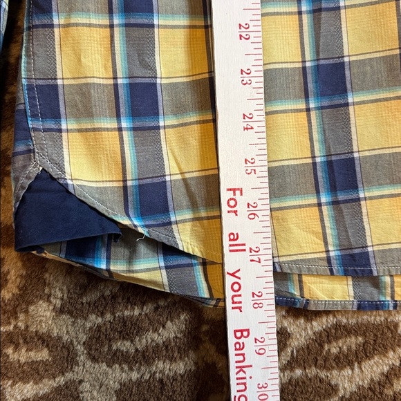 luchiano Visconti colorful plaid button down collared shirt Mens M Cotton Preppy - Picture 9 of 11